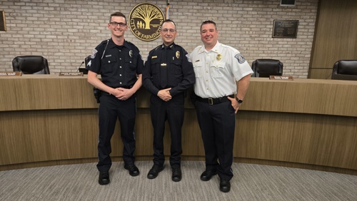 Celebrating Leadership:  Farmington Public Safety Promotions Announced
